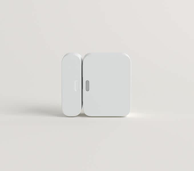 Image of an entry sensor on a solid white background